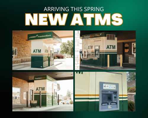 FreedomBank has installed new ATMs in Elkader, Monona, Postville, and Waukon. Learn about changes and convenient deposit options.