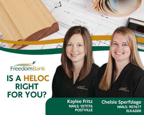 Kaylee Fritz & Chelsie Sperfslage answer questions on whether a HELOC is right for you.