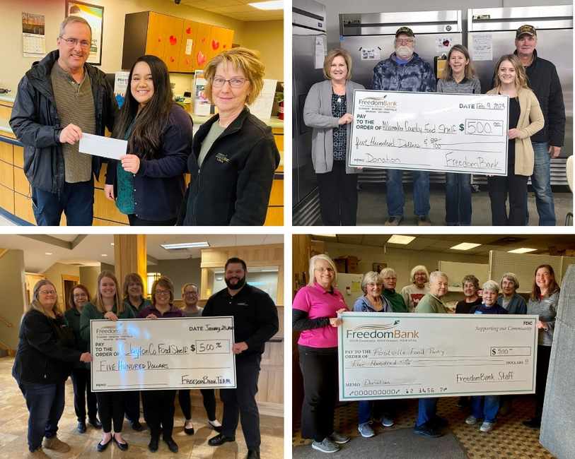 FreedomBank Donates